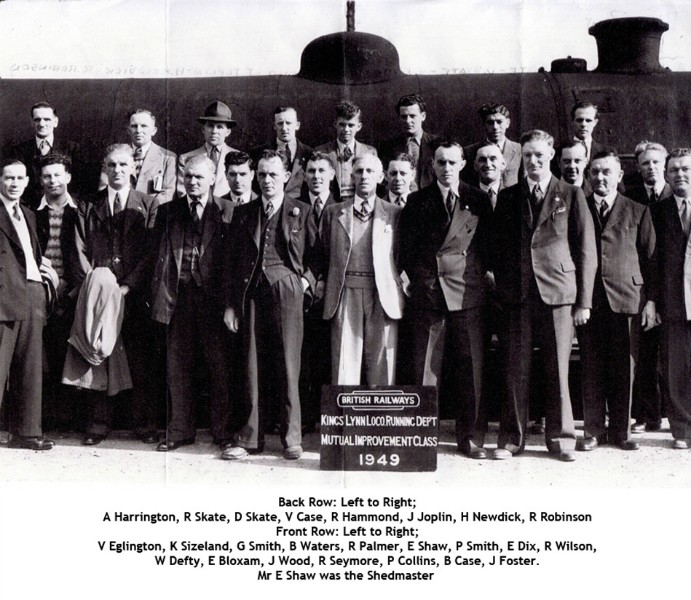 Kings Lynn Loco Running Dept 1949 Wolferton Station